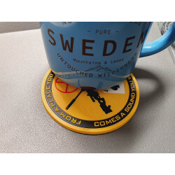 JTG Sniper Coaster, Untersetzer, orange, 3D Rubber Bierdeckel