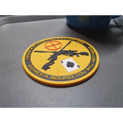 JTG Sniper Coaster, Untersetzer, orange, 3D Rubber Bierdeckel