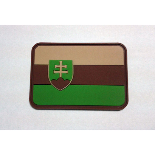 JTG - Slowakische Flagge Patch, multicam / 3D Rubber patch