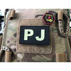 JTG - PJ - Pararescue Jumper - Patch, gid (glow in the dark) / 3D Rubber patch