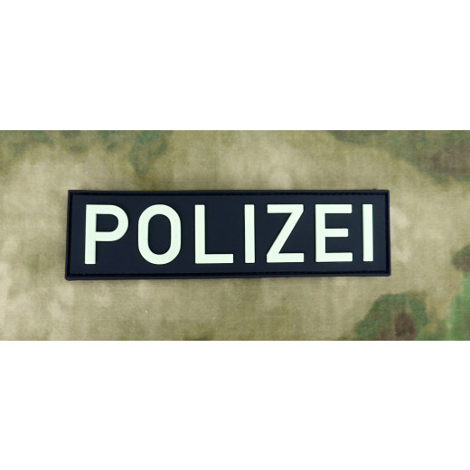JTG - Polizei Term - Patch, gid (glow in the dark) / 3D Rubber patch