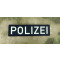 JTG Polizei Schriftzug Patch, gid (glow in the dark) / 3D Rubber patch