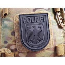 JTG &Auml;rmelabzeichen - Bundespolizei - Patch, blackops / 3D Rubber patch
