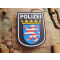 JTG - Functional Badge Patch - Polizei Hessen, black / 3D Rubber patch