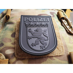 JTG - Ärmelabzeichen - Polizei Hessen - Patch, blackops / 3D Rubber patch