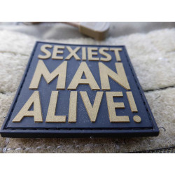 JTG - Sexiest Man Alive Patch, gold / JTG 3D Rubber patch