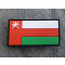 JTG - Sultanat Oman Flagge - Patch / 3D Rubber patch