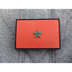 JTG - K&ouml;nigreich Marokko Flagge - Patch / 3D Rubber patch