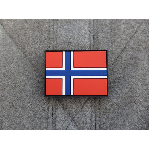 JTG - Norwegen Flagge - Patch / 3D Rubber patch