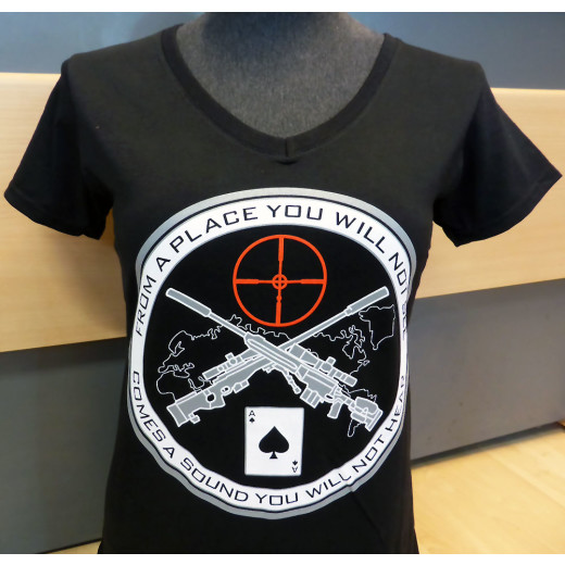 JTG - Sniper Lady T-Shirt, black - Gr&ouml;&szlig;e: XXL