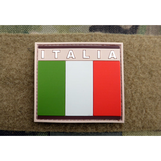 JTG - Italian Flag Patch, desert / 3D Rubber patch