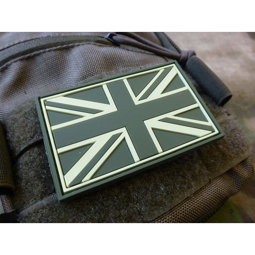 JTG - UK Flagge - Patch, forest / 3D Rubber patch