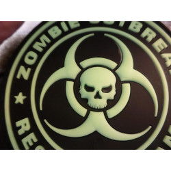 JTG - Zombie Outbreak Response Team Patch, gid (glow in the dark) / 3D Rubber patch