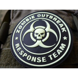 JTG - Zombie Outbreak Response Team Patch, gid (glow in the dark) / 3D Rubber patch