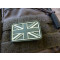 JTG - UK / Great Britain Flag Patch, forest / 3D Rubber patch
