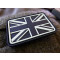 JTG - UK / Great Britain Flag Patch, gid (glow in the dark) / 3D Rubber patch