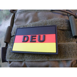 JTG German Flag Patch, large with DEU, fullcolor / JTG 3D...