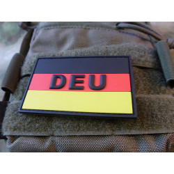 JTG German Flag Patch, large with DEU, fullcolor / JTG 3D Rubber Patch