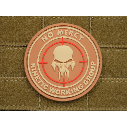 JTG - NO MERCY - KINETIC WORKING GROUP - Insider Patch, desert / 3D Rubber patch