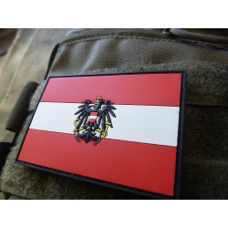 JTG  Austria Flag Patch, fullcolor / 3D Rubber patch