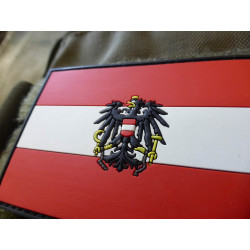 JTG  Austria Flag Patch, fullcolor / 3D Rubber patch