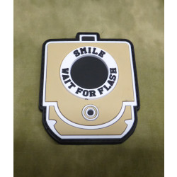 JTG - Smile and Wait for Flash Patch, desert / 3D Rubber patch