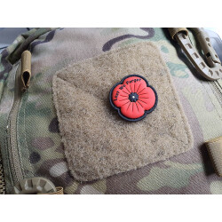 JTG Remembrance Poppy Patch / 3D Rubber patch