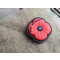 JTG Remembrance Poppy Patch / 3D Rubber patch