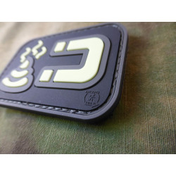 JTG ShitMagnet Patch, gid (glow in the dark) / 3D Rubber patch