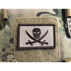 JTG Vintage Pirate Patch, tan / Embroidered Patch