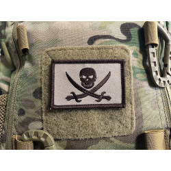 JTG Vintage Pirate Patch, tan / Embroidered Patch 