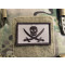 JTG Vintage Pirate Patch, tan / Embroidered Patch 