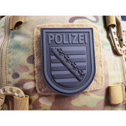 JTG - Functional Badge Patch - Polizei Sachsen, blackops / 3D Rubber patch