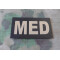 JTG - MED - IR / Infrared Patch with MED (shortcut for MEDIC) code, tan/desert-coyote - MILSPEC IR TAB