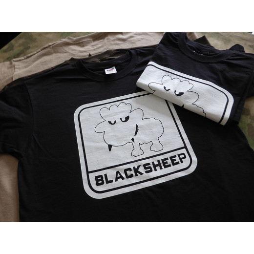 JTG - Little BlackSheep T-Shirt, ghost - Logo gid (glow in the dark) - Limited Special Edition XXL