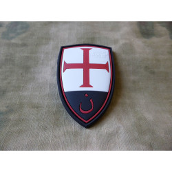 JTG  Crusader Shield Patch, fullcolor / JTG 3D Rubber Patch