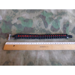 JTG Paracord Armband - Thin Red Line -  XXL / 27,5cm