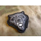 JTG  Angry Wolf Head Patch, grey / JTG 3D Rubber Patch