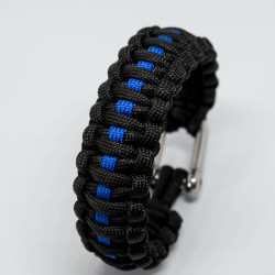 JTG Paracord Armband - Thin Blue Line - mit...