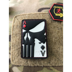 JTG  Punisher Ace Of Spades Patch, fullcolor / JTG 3D Rubber Patch