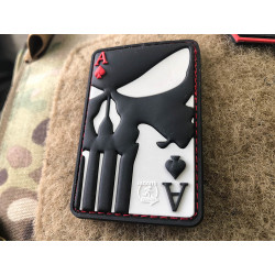 JTG Punisher Ace Of Spades Patch, fullcolor / JTG 3D Rubber Patch