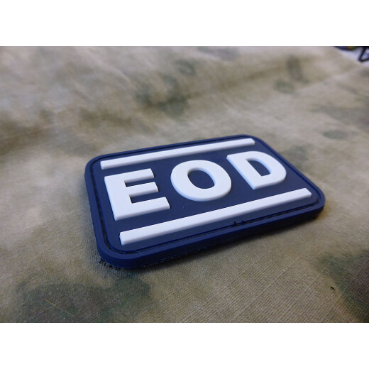JTG  EOD Patch, Polizei-Blau, special edition / JTG 3D Rubber Patch