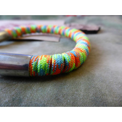 ARMLET Paracord Bracelet, rainbow color, Large 8 inch  