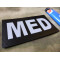 JTG - MED - IR / Infrarot Patch mit MED (Abk. für MEDIC) Kennung, swat grau-schwarz - MILSPEC IR TAB