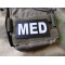 JTG - MED - IR / Infrarot Patch mit MED (Abk. für MEDIC) Kennung, swat grau-schwarz - MILSPEC IR TAB