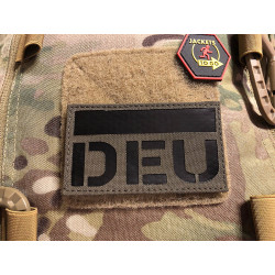 JTG  German Flag, Ranger Green - IR / Infrared Patch with DEU country code - Cordura Lasercut, MILSPEC IR TAB