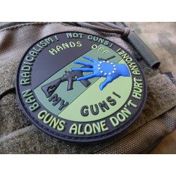 JTG  HANDS OFF MY GUN Deutschland Patch, forest / JTG 3D Rubber Patch