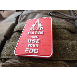 JTG  Keep Calm and use your EDC Patch, fullcolor / JTG 3D...