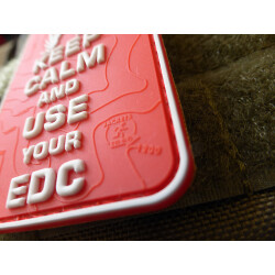 JTG  Keep Calm and use your EDC Patch, fullcolor / JTG 3D Rubber Patch