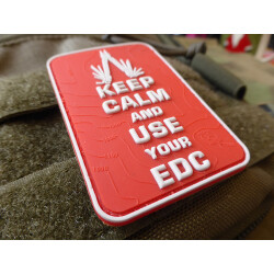 JTG  Keep Calm and use your EDC Patch, fullcolor / JTG 3D Rubber Patch